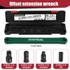 3/8 inch Offset Extension Wrench, Impact Ready Socket Wrench Universal
