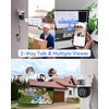 VORGUT Wireless Security Camera System Outdoor, 2pcs 2K Dual Lens