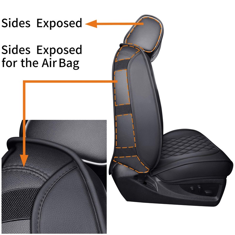 Aierxuan Chevy Silverado GMC Sierra 2 Front Seat Covers Pickup