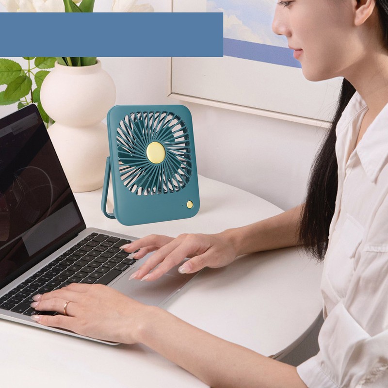 USB Desk Fan Multifunctional Minimalist Style 3 Speed Adjustable Strong