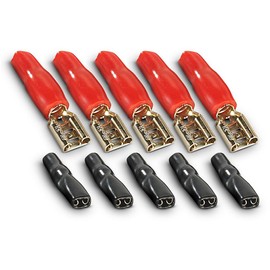 Creasono Built-in Speakers: Blade Receptacles for Speaker Cables, Set of 10 (Car Radio Speaker Installation Set, Car Radio HiFi Speaker, Flat Connector Sleeve)