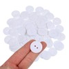 100 Pcs White Buttons for Crafts 1 Inch 2 Hole
