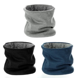 JTYKUYR 3 Pack Winter Fleece Neck Cover for Men, Winter Neck Gaiters for Men and Women, Winter Nneck Cover for Men Ski