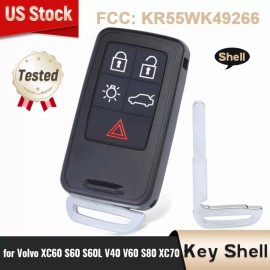 KEYECU 5B Smart Key Shell Case Remote Fob for Volvo XC60 S60 V60 S80 XC70 KR55WK49266