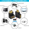 Warmstor 6 Pack HDMI 2.0 Male to Female Angled Adapter