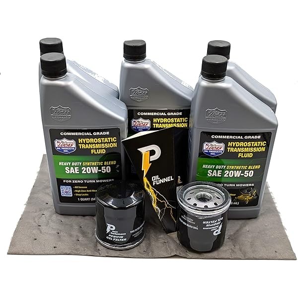 Lucas 5-Quart 20W-50 Hydrostatic Transmission Fluid Change Kit with 2-Filters,