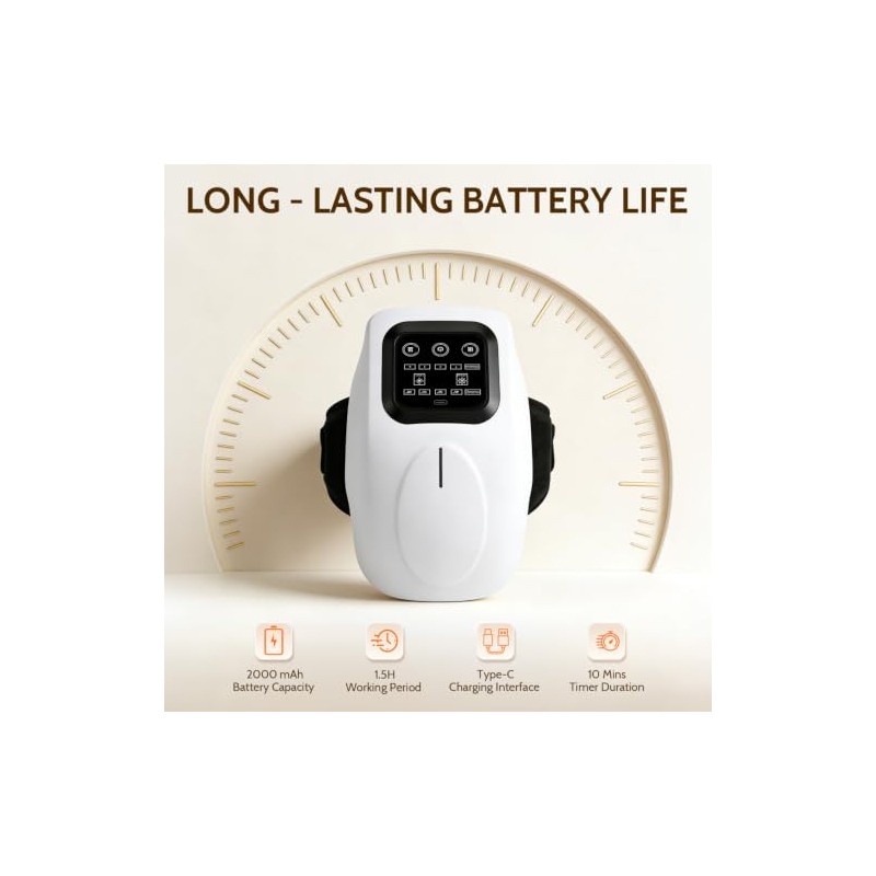 4-in-1 Knee Massager with Heat, Red Light, Vibration & Airbag