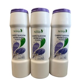 Great Scents Carpet & Room Refresher Powder, Lavender & Chamomile Scent, 17.6 oz, Pack of 3, Deodorizing Formula for Deep-Down Odors
