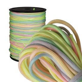 Paracord Planet Pastel Rainbow 550 Paracord - 50ft - Soft Nylon - Tactical, Utility, & Outdoor Rope - Bracelet String