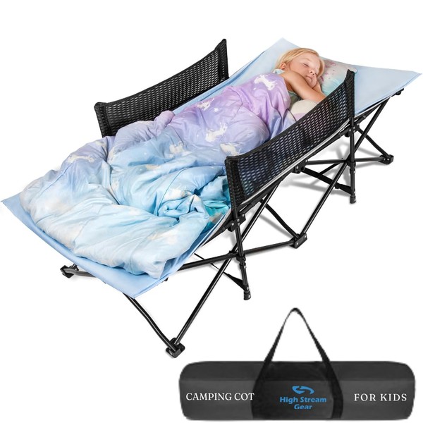 Portable Toddler Bed for Travel with Unique Bed Rails -