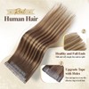 Human Hair Extensions T4/27 Highlight Honey Blonde Remy Human Hair