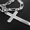 Inspired By My Girls High Polished Solid Sterling Silver Cross