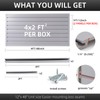 Slatwall Panel Garage Wall Organizer Heavy Duty Wall Mounted, PVC