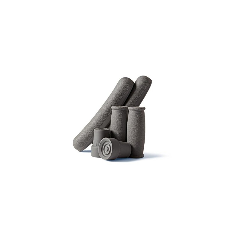 Medline Crutch Accessory Replacement Kit, Gray