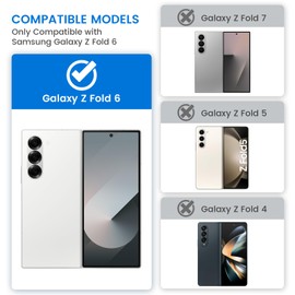 VEGO for Galaxy Z Fold 6 Case with S Pen Holder (S Pen Not Included)