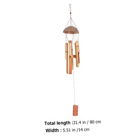 BESPORTBLE Elegant Coconut Shell Wind Chime Perfect Home Decor Hanging Chime for Outdoor Decor