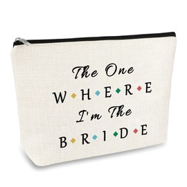 Bride Gift Bride Makeup Bag Gift Bride to Be Gift Bridal Shower Gift Newly Engaged Travel Cosmetic Bag Engagement Gift Bachelorette Party Gifts Future Mrs Gifts Valentine’s Day Wedding Gift for Bride