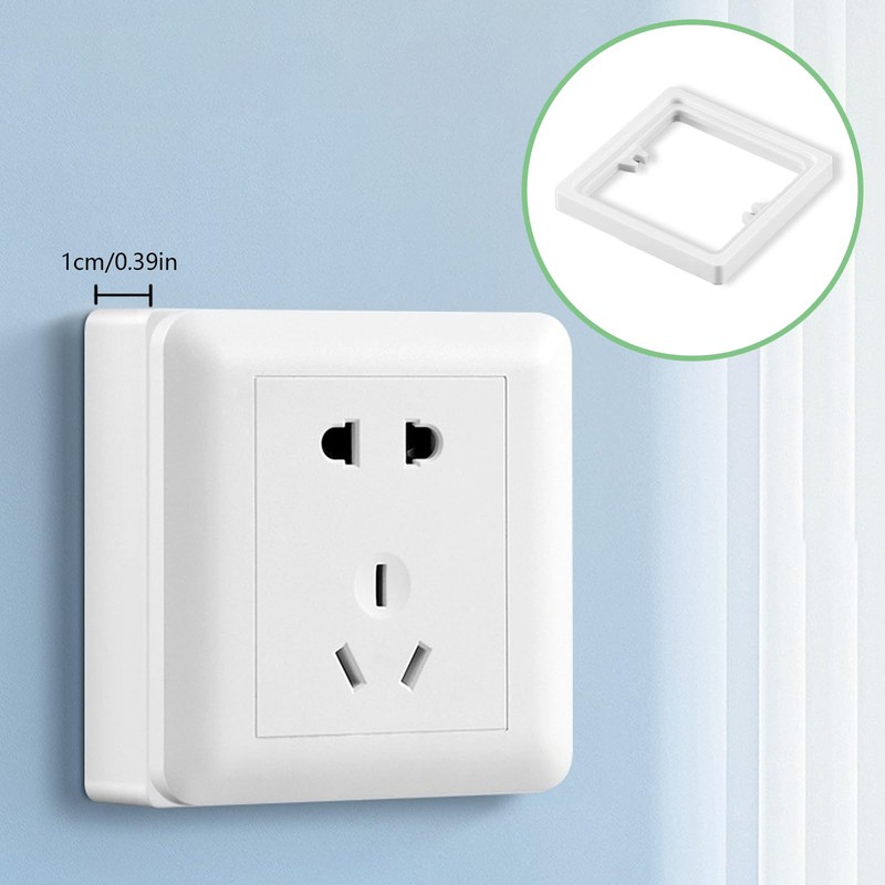 Light Switch Spacer 10mm White – 2 Pack Socket Spacer