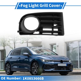 REPAIROCK 1 Pc Fog Light Grill for Volkswagen Golf 5 2005-2009 ABS Black Front Right Front Lower Bumper Fog Light Cover Inserts