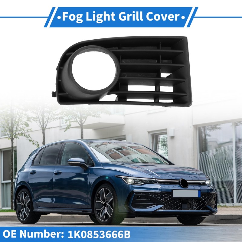 REPAIROCK 1 Pc Fog Light Grill for Volkswagen Golf 5