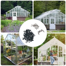 Greenhouse Glazing Clips, W and Z Type Clips for Greenhouse Strong Grip Easy to Connect 50PCS for Glass House