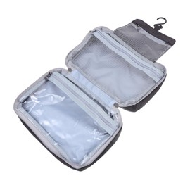 Healvian Travel Toiletry Bag for Men Women Folding Cosmetic Organizing Pouch Durable Personal Care Storage Bag for Business Trips Camping Lightweight Design Black