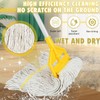 Commercial Mop Handle Heavy Duty,58" Industrial Mop Stick,Wet Mops Head