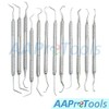 AAProTools 12 Piece Dental Probe Pick Tool Instrument Set Stainless