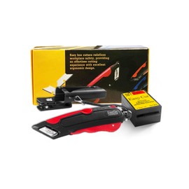 Easy Box Cutter 2000 Red with 81 ct Blades, Box Cutter and Retractable Blades, Durable and Safe for Accurate Cutting, Cardboard cutter