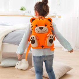 Pandana® Children's Rucksack with Chest Strap for Boys and Girls in Nursery or Kita Made from Insulating Breathable Neoprene with Anti-Loss System Tommy Tiger Neoprene, Tommy