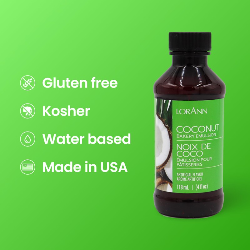 LorAnn Oils Coconut Bakery Emulsion: True Essence, Ideal for Boosting