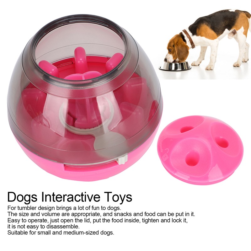 Pets Dogs Leaking Food Dispenser for Tumbler Ball ABS PC
