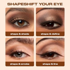 Urban Decay Naked Shaped Eyeshadow Palette - Multi-Use Warm-Toned Neutral Eye & Face Palette, 14 Crease-Resistant & Transfer-Resistant Shades, Up to 16 HR Wear, Sculpting Creams, Defining Powders