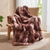 PTQ Electric Heated Blanket 50"x60",Luxury White Coffee Faux Fur Electric