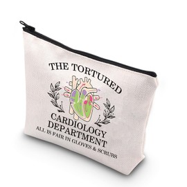 JNIAP Cardiology Makeup Bag Cardiologist Gifts CVICU Nurse Gifts Heart Nurse Gift Cardiologist Cosmetic Bag (Cardiology mb)