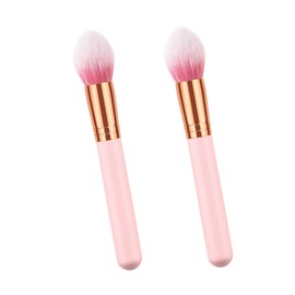 Beavorty 6pcs Professional Makeup Brush Wooden Handle and Nylon Bristles for Daily and for Cosmetics Application and Blending