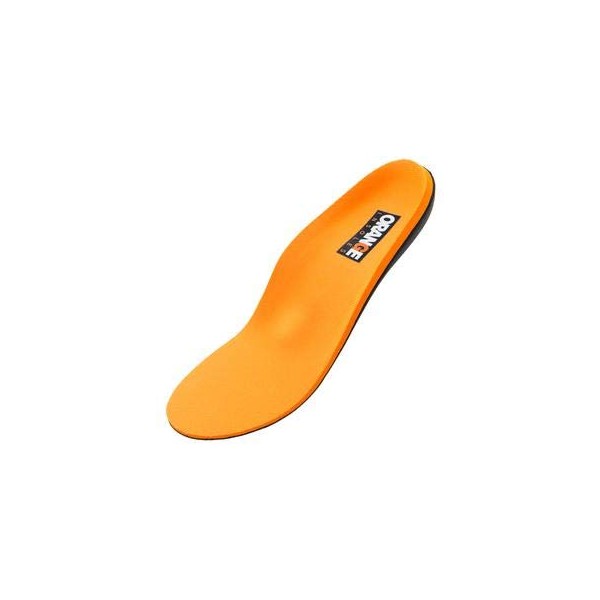 Orange Full Length F Fits Men's Shoe 9-9.5, Women's 10.5-11 Uses a Heel Cup, Contoured Medial Arch,and Metatarsal pad to Help with Better Alignment and Weight Distribution
