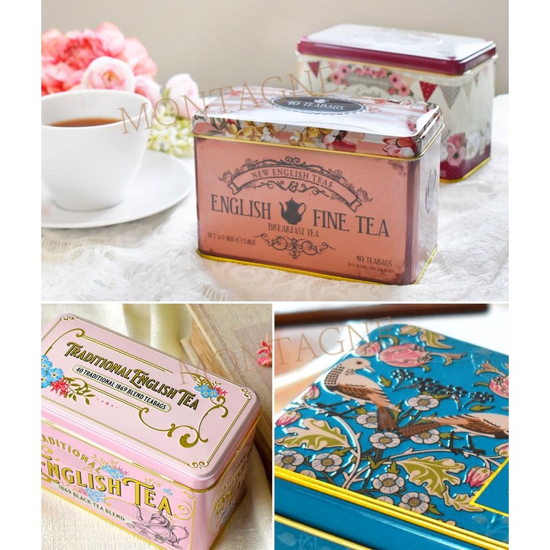New English Tea Tin Tea Bag 40 P British Cute