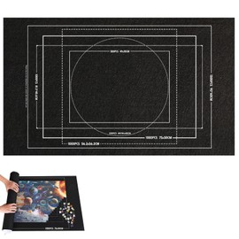 Jigsaw Mat, Puzzle Mat, Jigsaw Mat Roll, Puzzle Roll Mat for 1500 Pieces, Portable, Lightweight & Easy to Store Non-Slip Felt Jigsaw Mat, Puzzle Saver Pad Jigsaw Puzzle Storage Mats for Adults And Kid