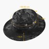 QMFIVE Tactical Boonie Hat Scarf Unisex Camouflage Rounded Hat Fisherman