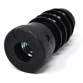 Design61 8 x Threaded Plugs Adjusting Plugs for Round Pipe with Inserted Metal Nut Diameter 20 mm 1-1.5 mm with M8 Internal Thread