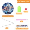 Ginfonr Diamond Painting Kits Hanging Pendant, Wolf Wall Plaque for