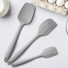 Silicone Spatula 3-piece Set, Ergonomic Handle High Heat-Resistant Spatulas, Non-stick