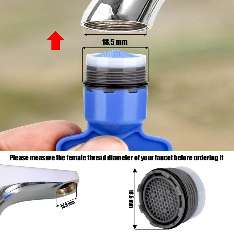 6 Pieces Faucet Aerators with Faucet Aerator Removal Tool 18.5
