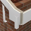 White Fascia Board 90° External Corner Trim for Flat PVC-u