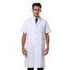 Nideen Men's White Lab Coats Doctor Workwear - Unisex Lab
