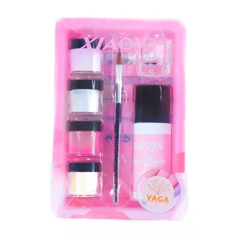 Vaga Kit Básico Acrílico Monómero + Pincel + Godete Para