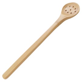 Bamboo Serving/Cooking Utensils - B6 - Wide Self Draining Spoon - 5 Pieces