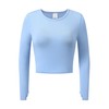 OThread & Co. Women's Long Sleeve Crop Top Comfy Thumb