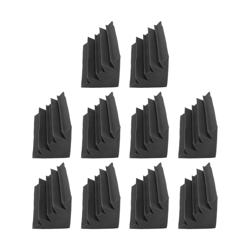 10Pcs Acoustic Foam Noise Pollution Reducing Polyurethane Sound Absorption Foam